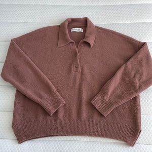 Soft A&F Polo Sweater